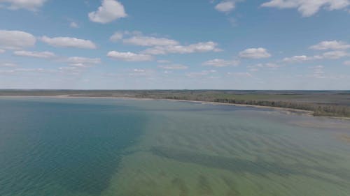 Drone Footage of a Vast Lake 