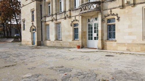 Drone Video of the Castle Thouars in Bordeaux, France 