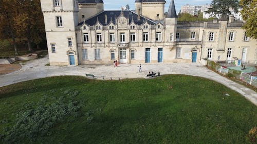Drone View of the Castle Thouars and its Gardens