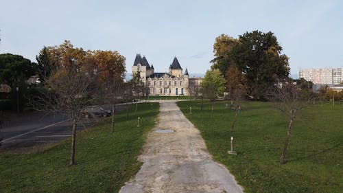 Drone Footage of Castle Thouars in Bordeaux, France 