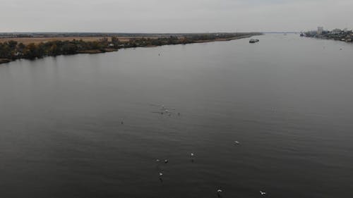 Cloudy Sky over River