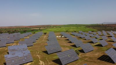 Drone Footage of Solar Farm Free Stock Video Footage, Royalty-Free 4K ...