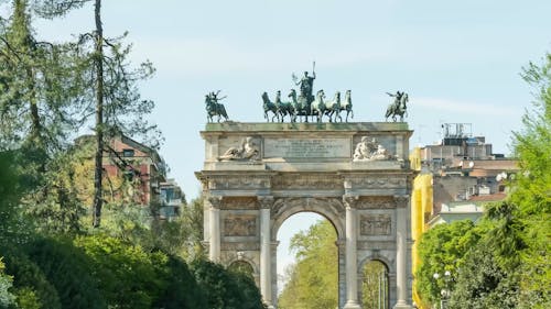 Time Lapse Video of the Arch of Peace in Milan