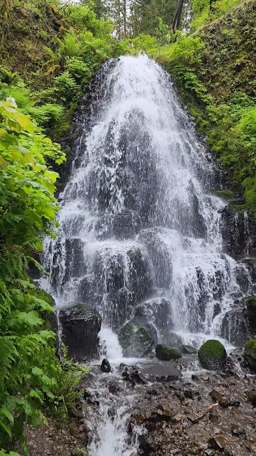 Waterfall on Rocks