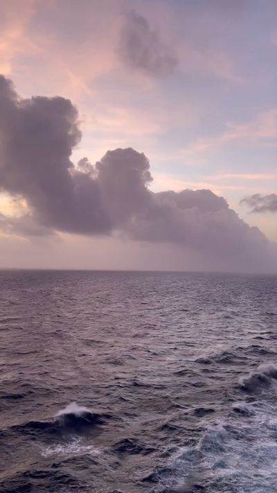 Kathleen Lamb's ocean waves sunset video