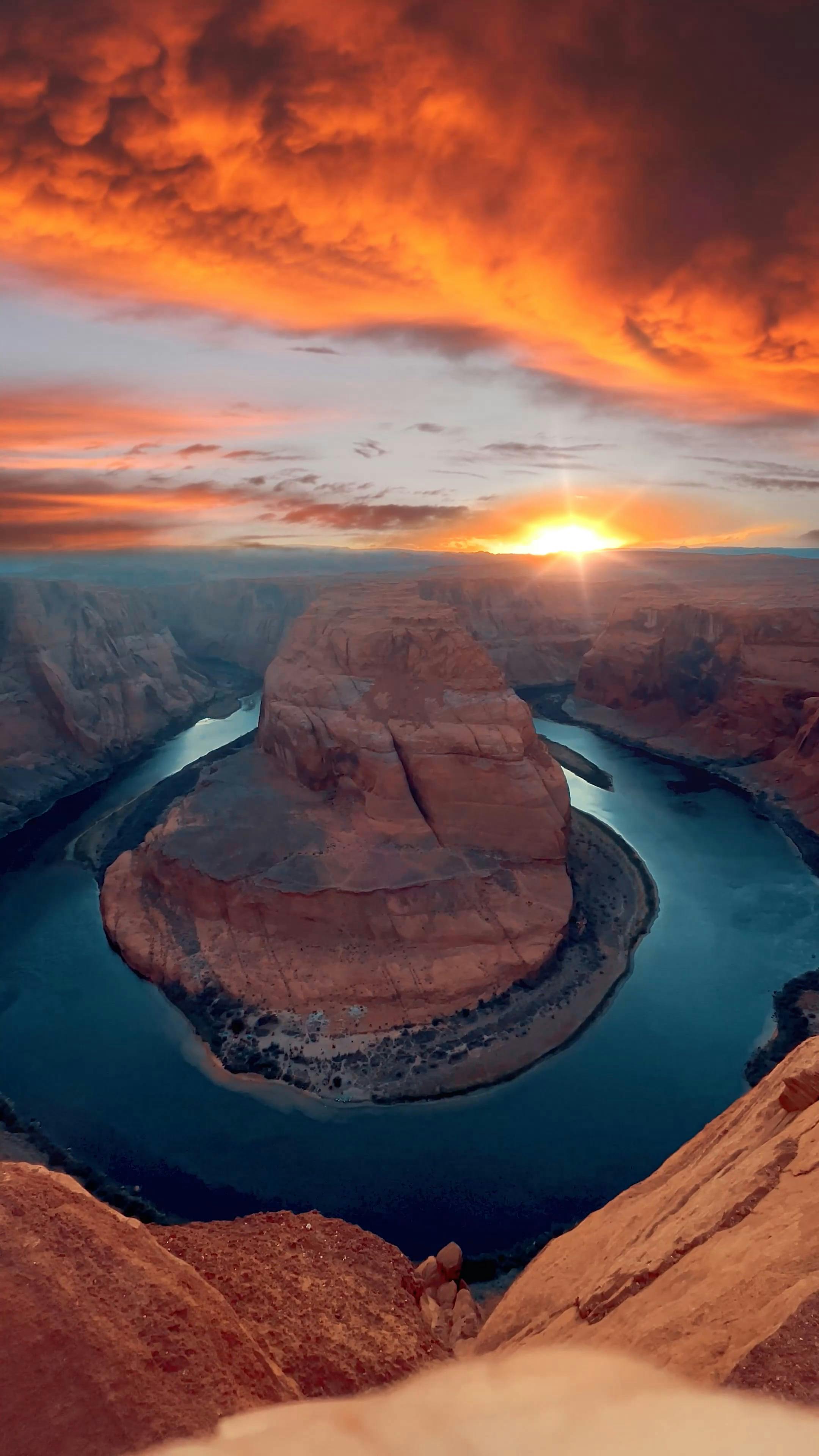 Horseshoe Bend En Arizona Vid O Free Stock Video Footage Royalty   Arizona Horse Shoe Horseshoe Bend Landscape 12372380 