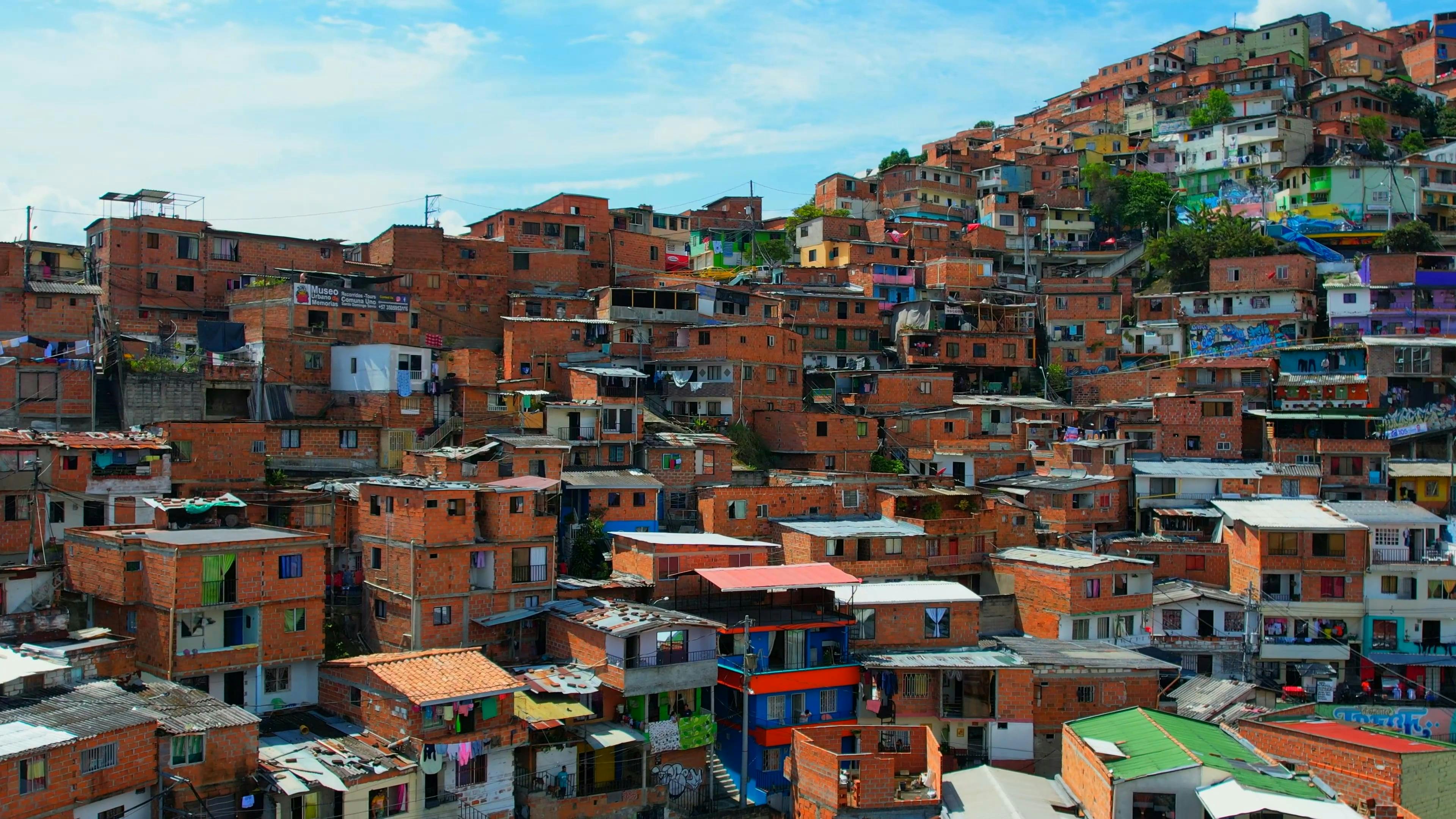 Drone Footage of Comuna 13 in Medellín, Colombia Free Stock Video Footage,  Royalty-Free 4K & HD Video Clip