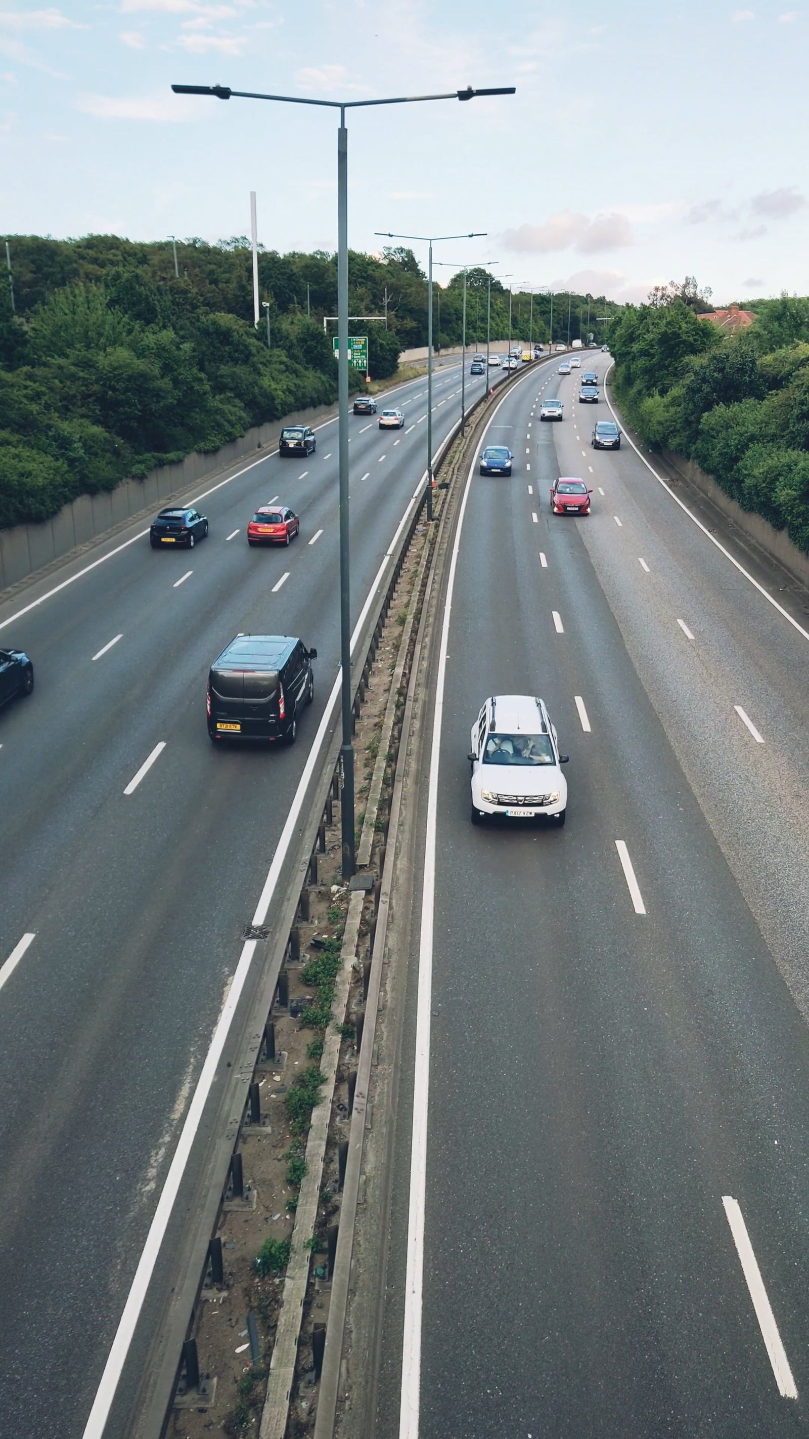 Highway Video Traffic on a Highway in a Mountain Landscape Free Stock Video Footage ...