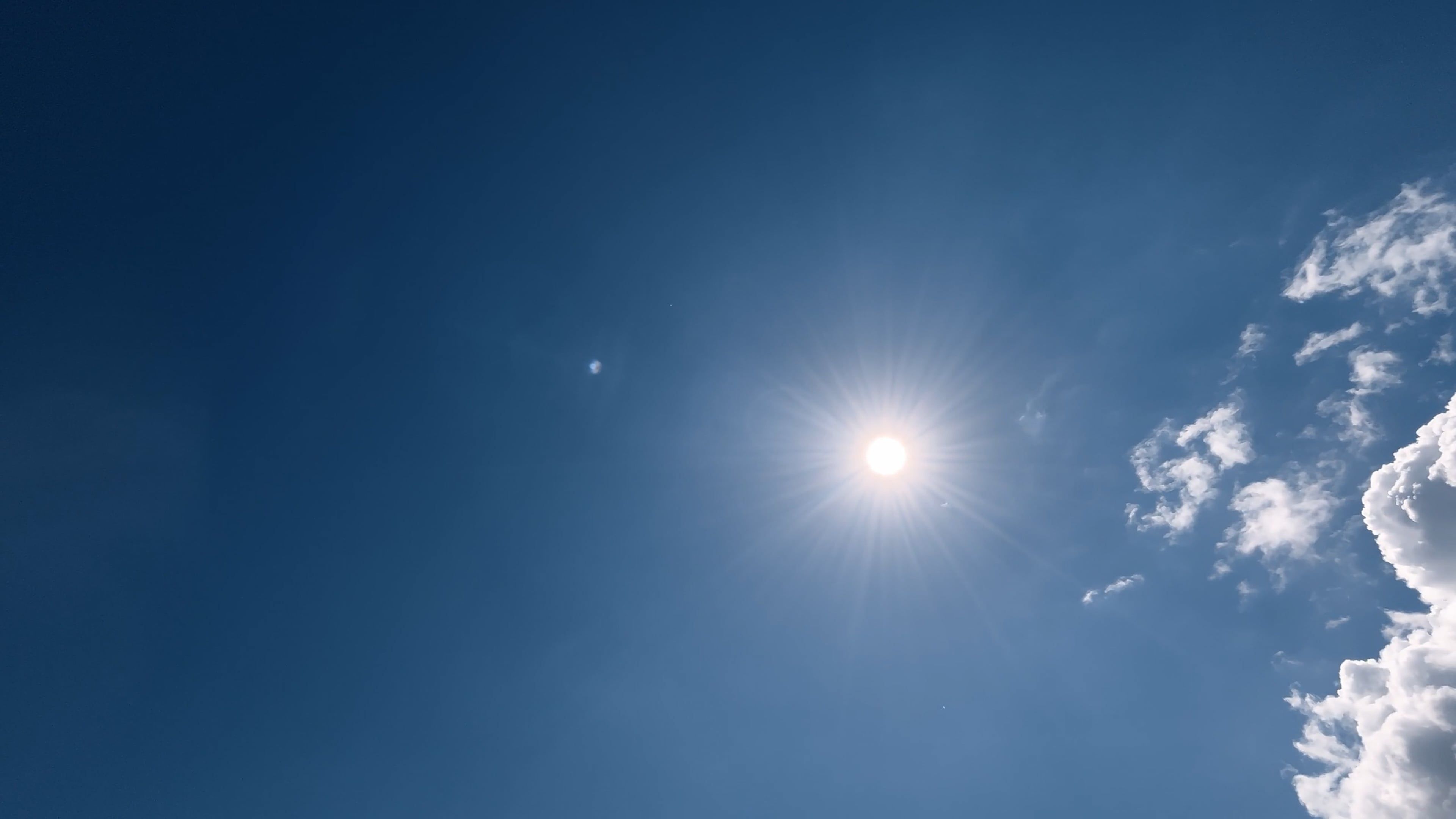 Time Lapse of Clouds Moving Along Blue Sky Free Stock Video Footage ...