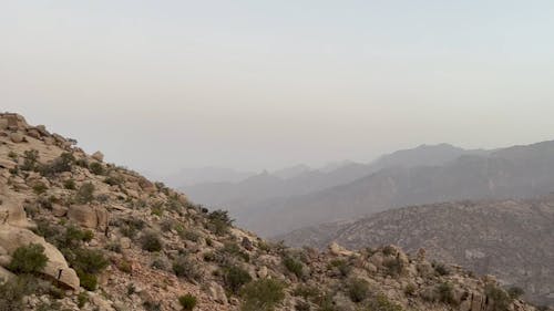 Barren Desert Mountain Scenery