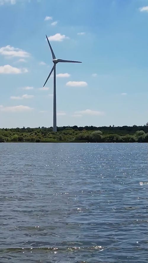 Wind Turbine Across Water