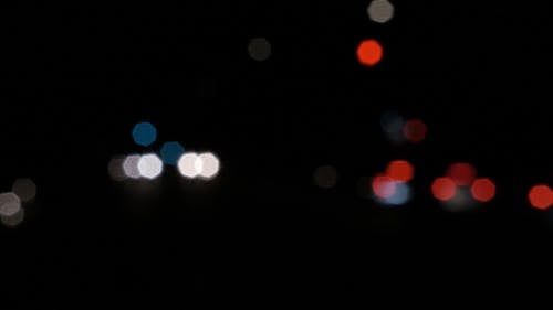 Cars and City Lights with Bokeh Effect