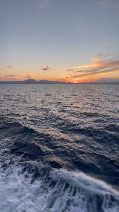An Ocean Waves Under the Blue Sky and White Clouds Free Stock Video ...