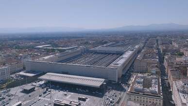 main railway station in city