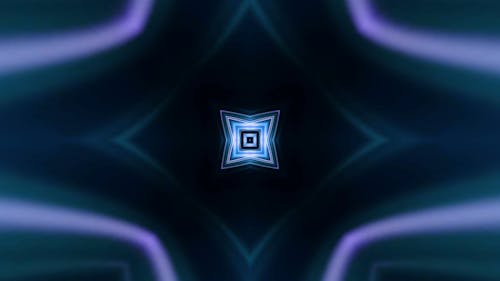 Blue Abstract Symmetrical CG Animation