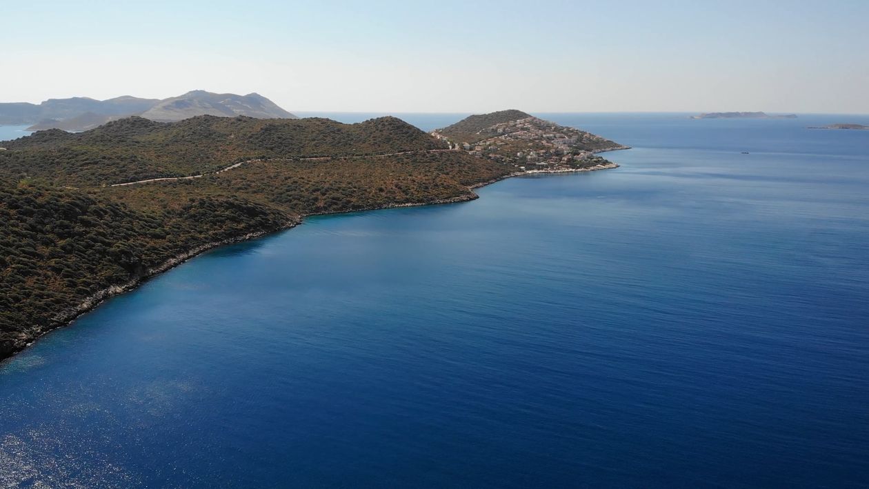 Drone Footage of a Coastline and a Sea Free Stock Video Footage ...