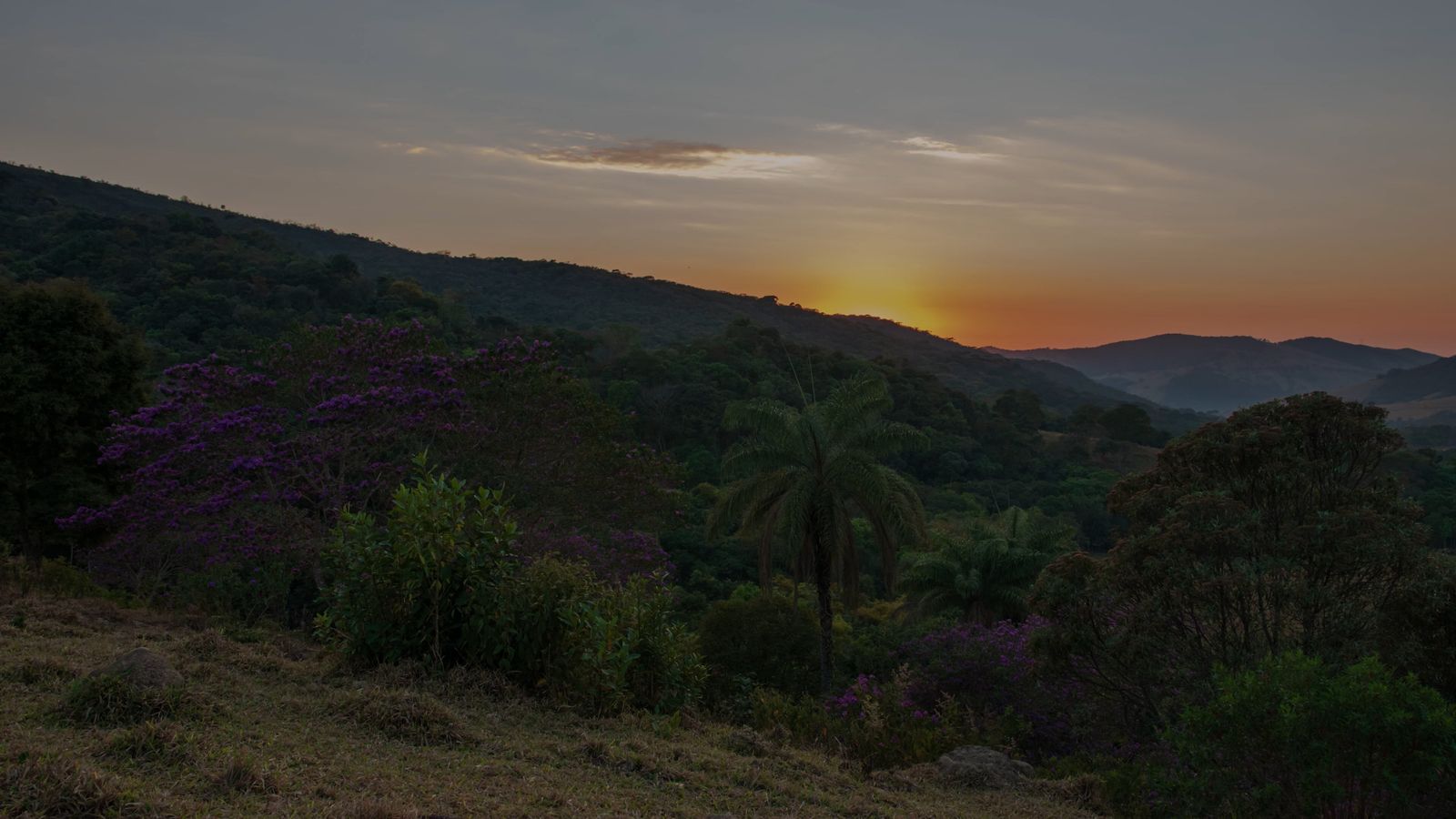 Stunning Sunset Over Serene Mountain Landscape Free Stock Video Footage ...