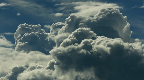 Time Lapse of Clouds and Blue Sky