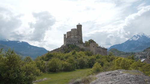 The Valère Basilica in Sion, Switzerland 