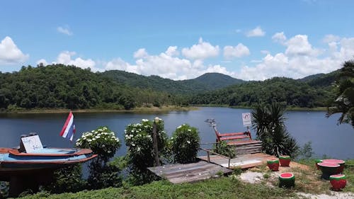 Drone Video of the Mae Sao Reservoir in Thailand 