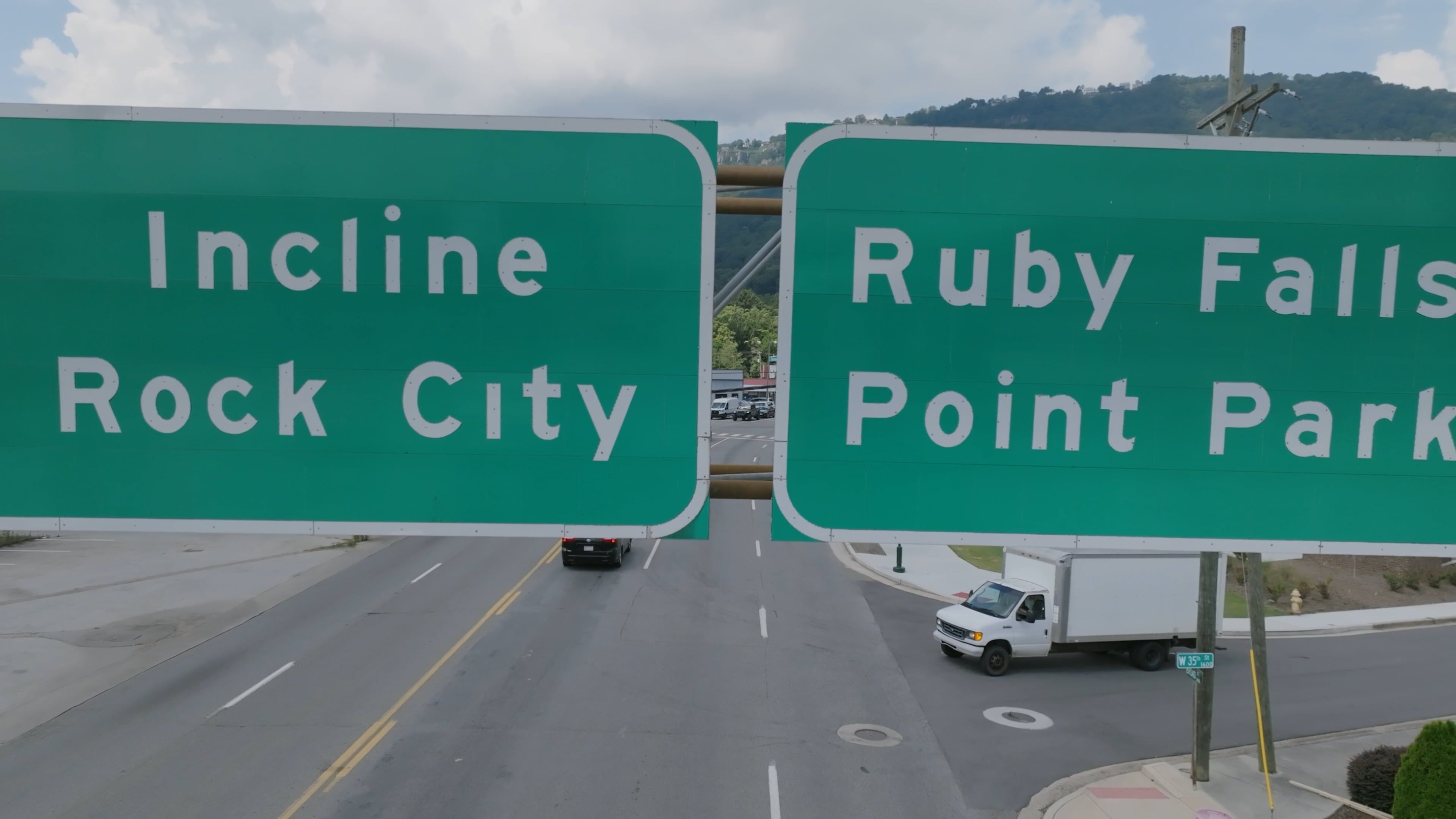 Directional Signs over Road Free Stock Video Footage, Royalty-Free 4K ...