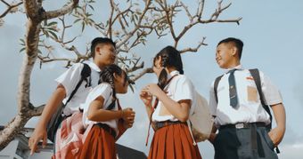 中国高中生上学视频素材