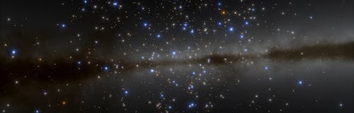 CG Footage of Stars in Outer Space