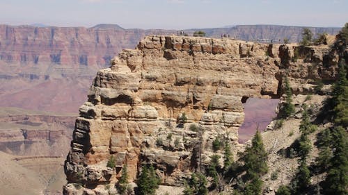 Scenery with a Rock Formation in the Grand Canyon, Arizona, USA