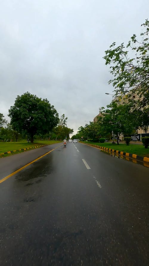 A Motorcycle Ride on a Rainy Day