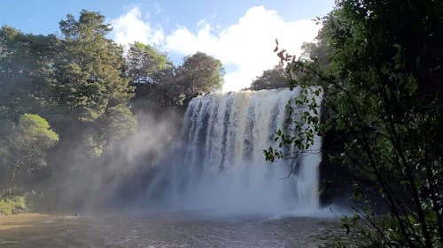 Big Waterfall in New Zealand