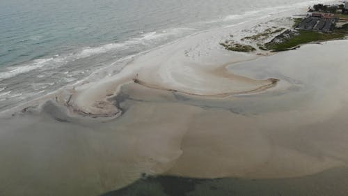 Aerial Video of a Sandy Beach 