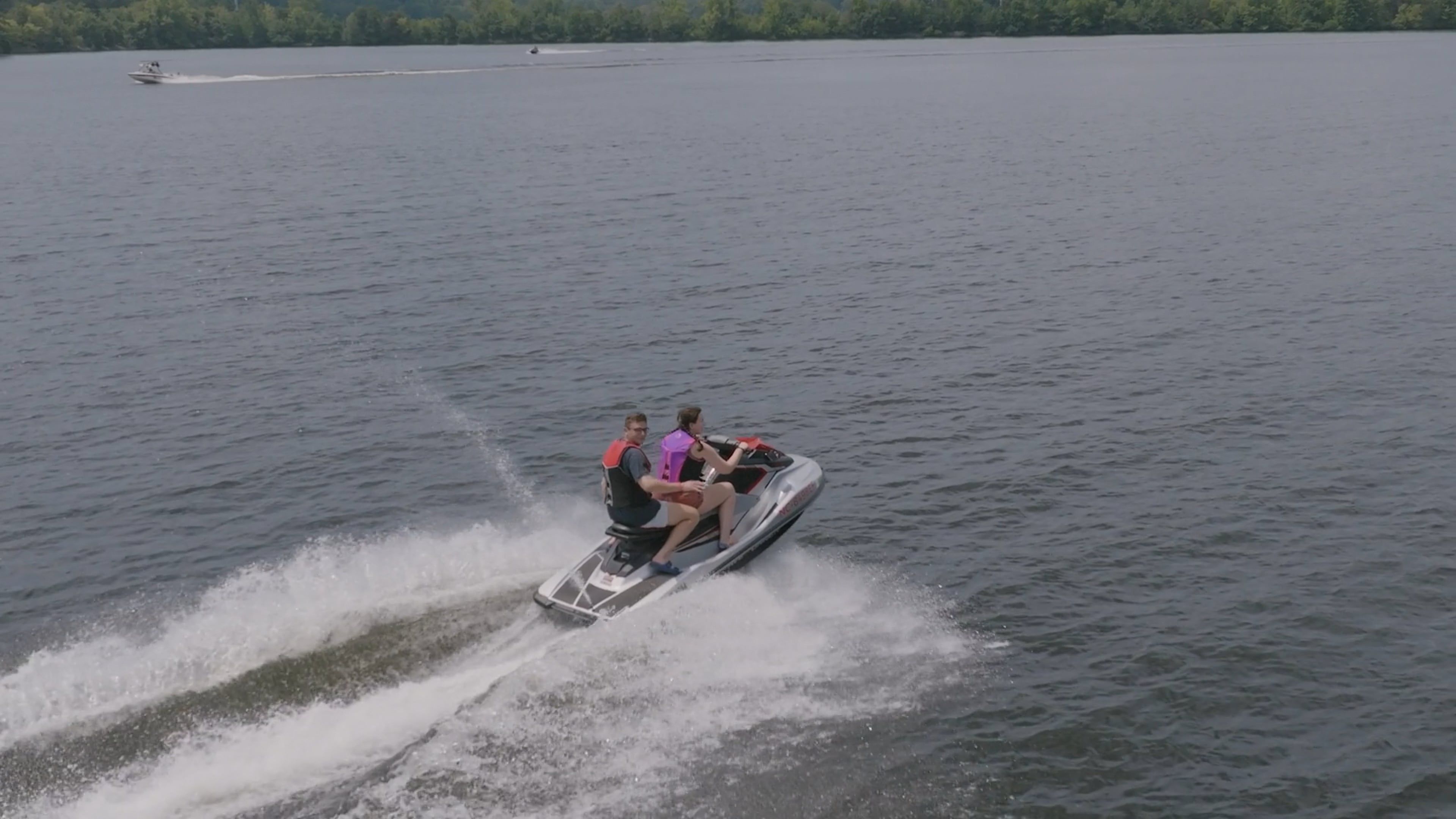 Man and Woman on Motorboat Free Stock Video Footage, Royalty-Free 4K ...