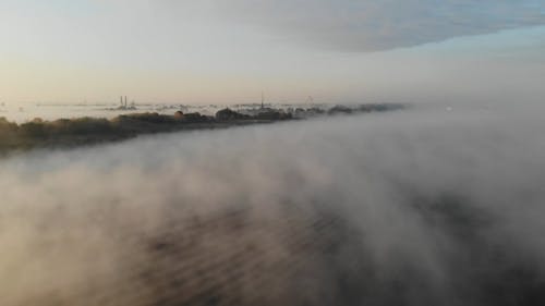 Morning Fog over the River and the City 