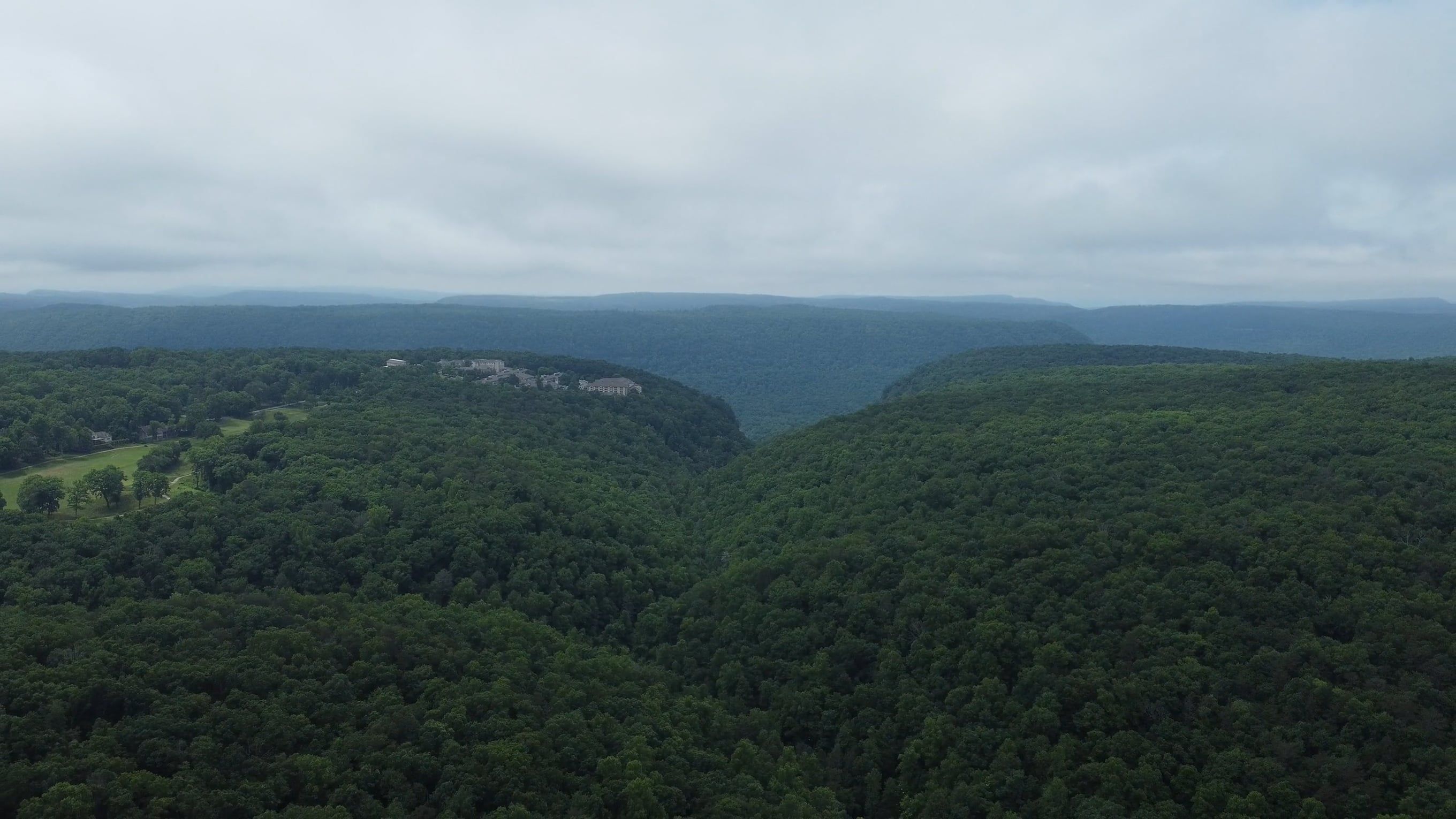 Drone Footage of a Dense Green Forest under a Cloudy Sky Free Stock ...
