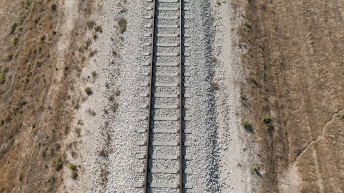 Drone Video of a Railway Track 