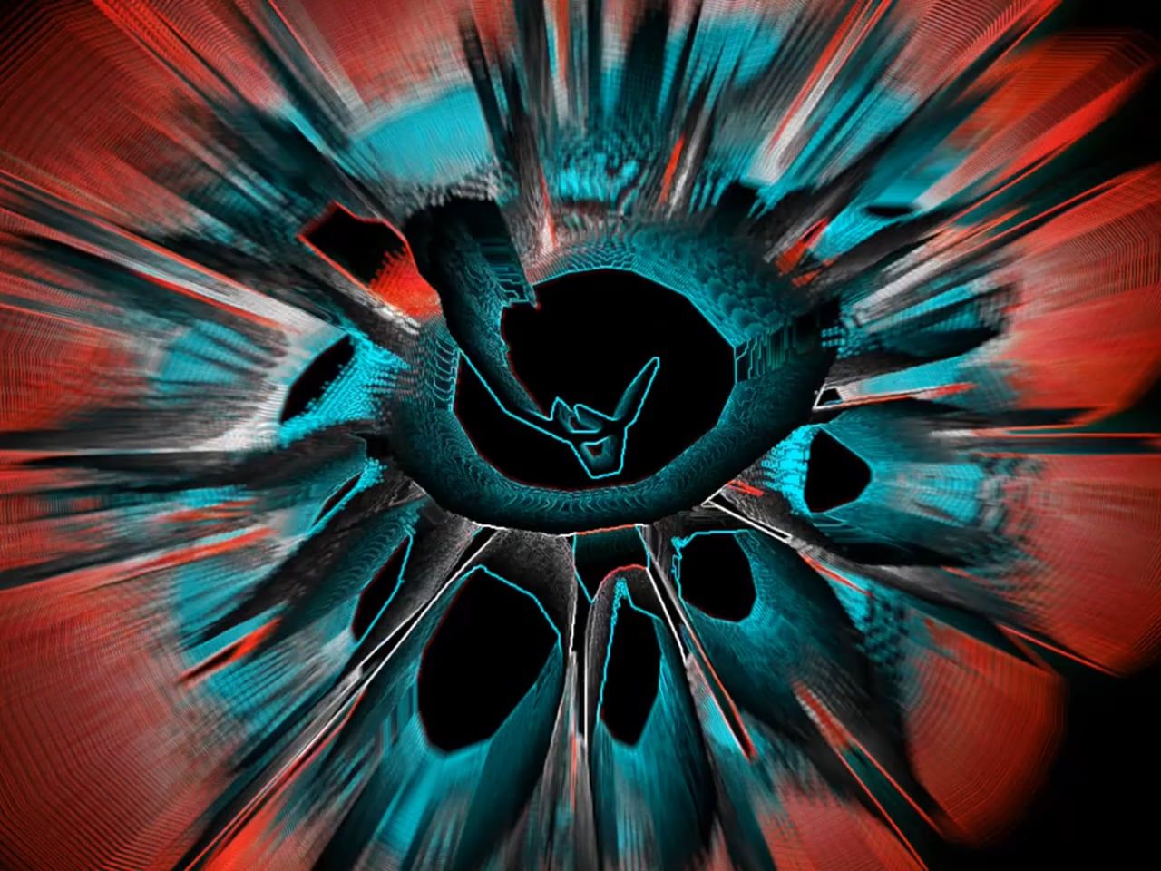 Chaotic Abstract Digital Animation Free Stock Video Footage, Royalty ...