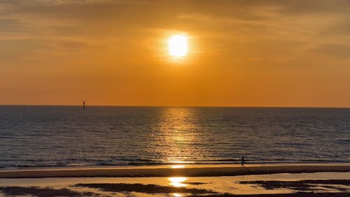 Sunset over Seashore