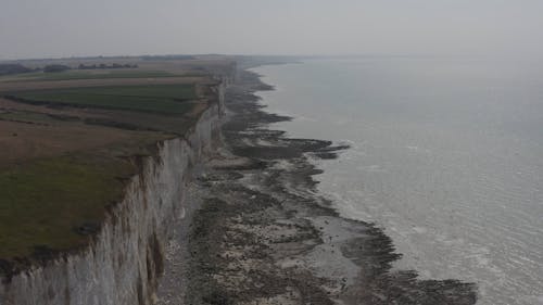 Cliff on Seacoast in France