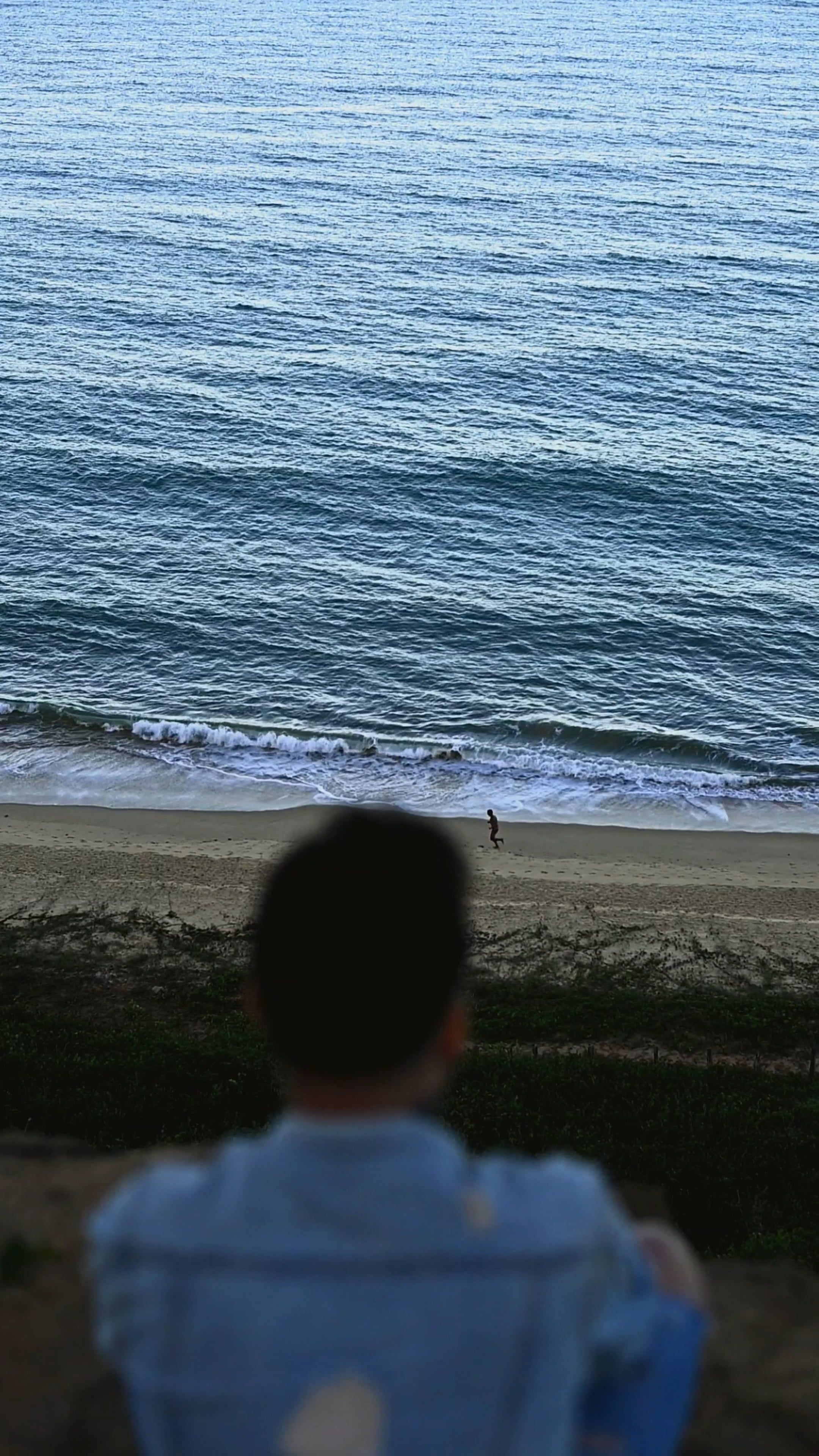 Back View of a Man Looking at the Sea Free Stock Video Footage, Royalty ...