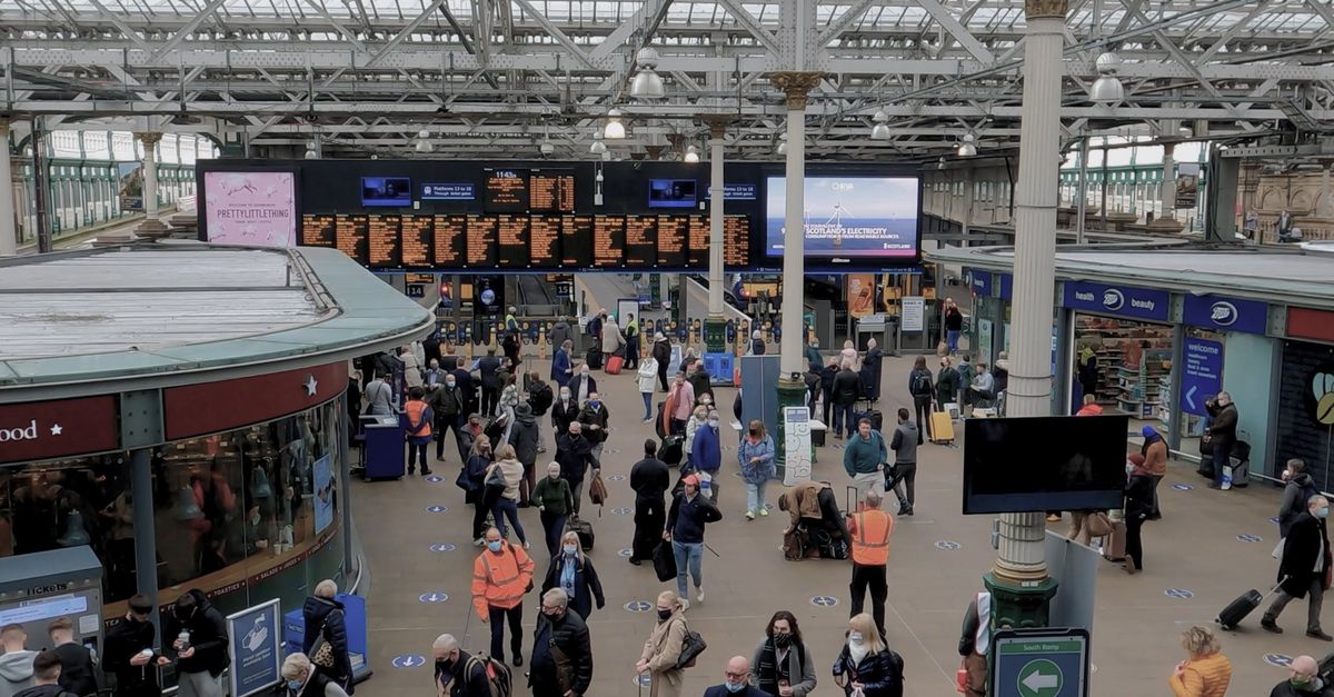 Edinburgh Train Inside Train Station in Edinburgh Free Stock Video Footage, Royalty-Free 4K ...