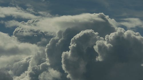 Dense White Clouds on Sky