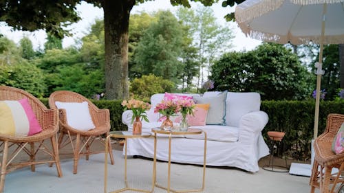 An Outdoor Wedding Lounge