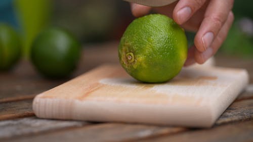 Cutting Lime on Board