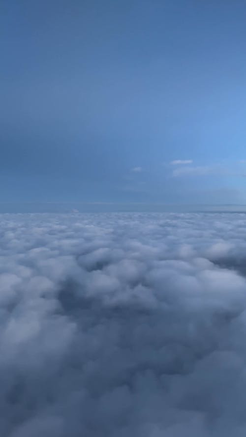 Sky and Clouds View During Flight