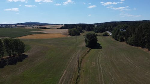 Drone Footage of a Rural Landscape 