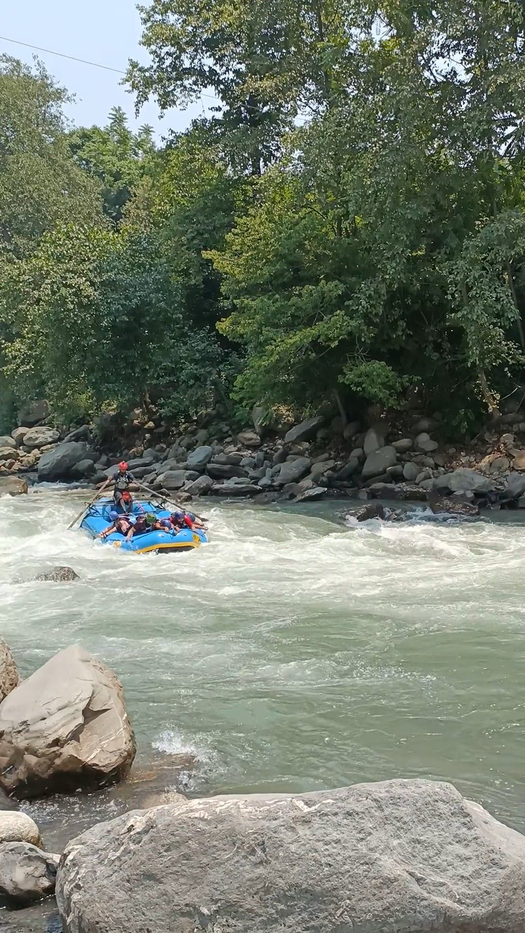 Exciting River Rafting Adventure in Rapids Free Stock Video Footage ...