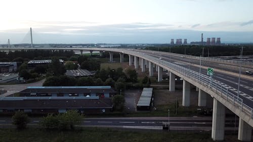 Cars on Bridge