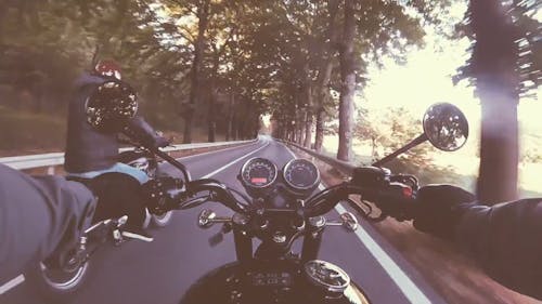 Video Of Motor Bikers On The Road