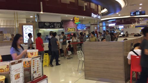 Centro De Fast Food De Um Shopping