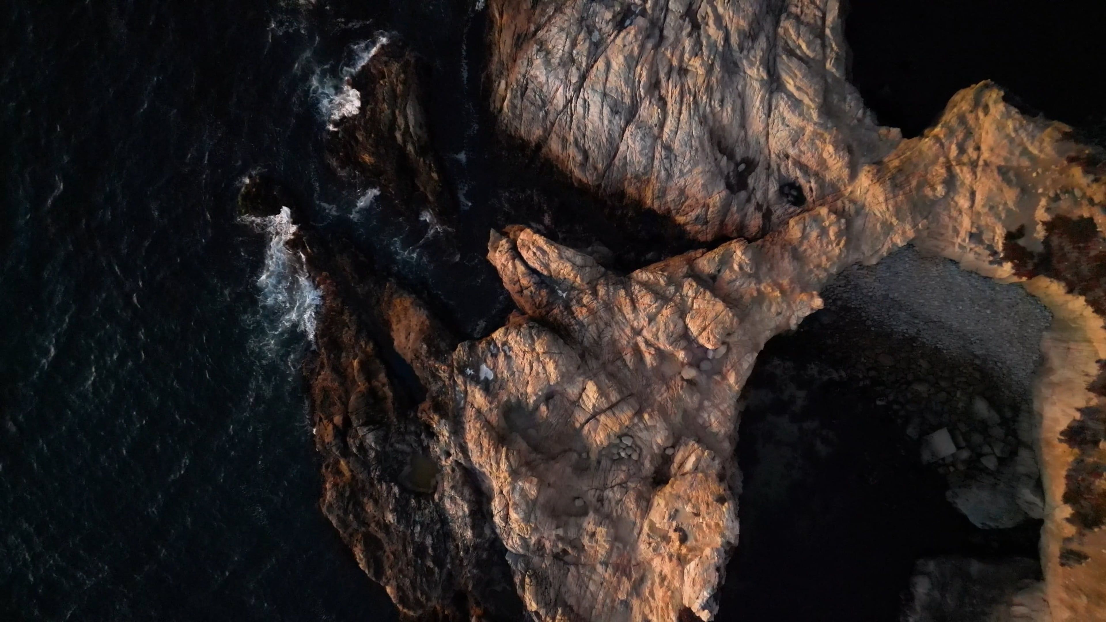 Drone Footage Of Rock Formation Free Stock Video Footage Royalty Free
